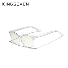 Load image into Gallery viewer, KINGSEVEN  Anti Light Glasses Square Prescription Eyeglasses Clear Lens Computer Glasses Women/Men