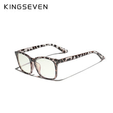 Load image into Gallery viewer, KINGSEVEN  Anti Light Glasses Square Prescription Eyeglasses Clear Lens Computer Glasses Women/Men