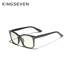 Load image into Gallery viewer, KINGSEVEN  Anti Light Glasses Square Prescription Eyeglasses Clear Lens Computer Glasses Women/Men