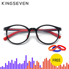 Carica l&#39;immagine nel visualizzatore di Gallery, KINGSEVEN Anti-blue Light Children Boys Girls Computer Glasses Protection Eyeglasses Ultra Light Frame Glasses Protection