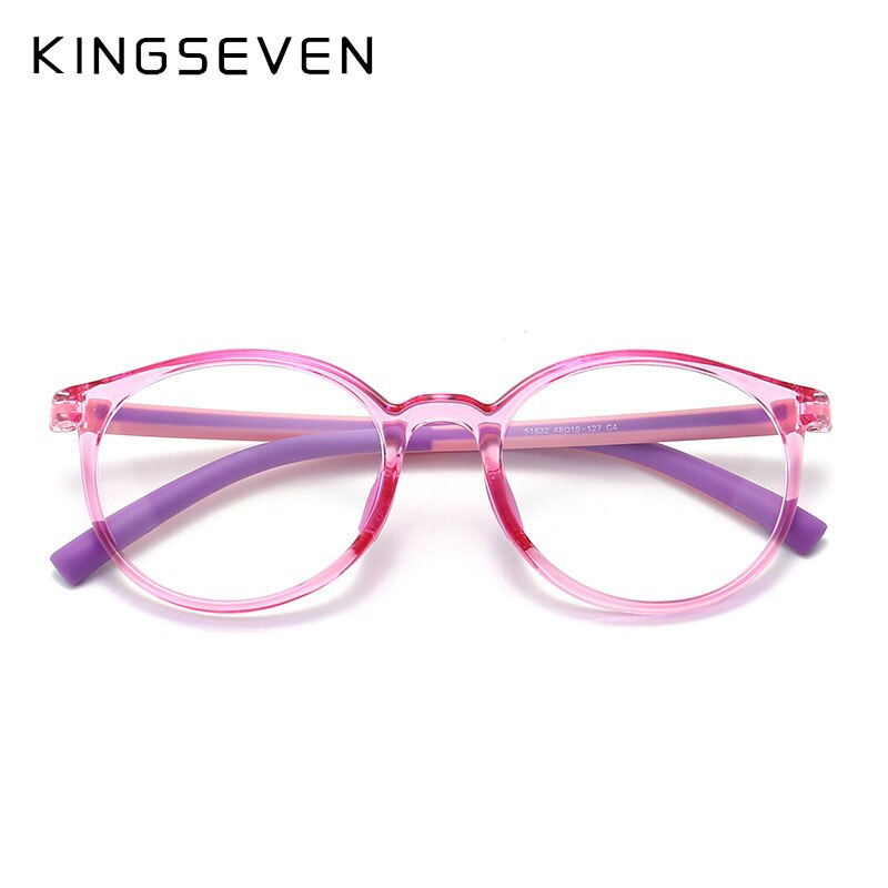 KINGSEVEN Anti-blue Light Children Boys Girls Computer Glasses Protection Eyeglasses Ultra Light Frame Glasses Protection