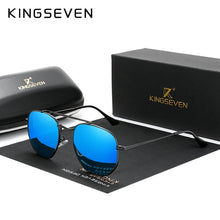 Load image into Gallery viewer, KINGSEVEN Authentic Vintage Sunglasses Men Polarized Women Hexagon Sun Glasses Stainless Steel Lunette De Soleil Femme N7748