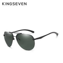 Load image into Gallery viewer, KINGSEVEN BRAND DESIGN Aluminum Pilot Polarized Sunglasses Men Vintage Metal Frame Driving Sunglasses Male Goggles