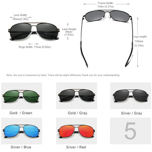 KINGSEVEN BRAND DESIGN Square Men's Polarized Sunglasses Stainless Steel Designer Eyewear Sun glasses Coating Mirror Oculos