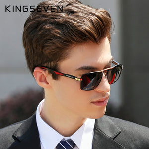 KINGSEVEN Brand 2023 Polarized Men Sunglasses Square Aluminum Frame Male Sun Glasses Driving Fishing Eyewear Zonnebril N7719