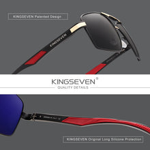 Load image into Gallery viewer, KINGSEVEN Brand 2023 Polarized Men Sunglasses Square Aluminum Frame Male Sun Glasses Driving Fishing Eyewear Zonnebril N7719