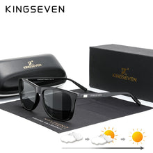 Load image into Gallery viewer, KINGSEVEN Brand Aluminum Frame Sunglasses Men Polarized Pochromic Sun glasses Women&#39;s Glasses Accessories