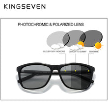 Load image into Gallery viewer, KINGSEVEN Brand Aluminum Frame Sunglasses Men Polarized Pochromic Sun glasses Women&#39;s Glasses Accessories
