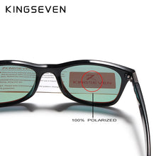 Load image into Gallery viewer, KINGSEVEN Brand Classic Mens Polarized Square Sunglasses Mirror Lens Unisex Sun Glasses Black Frame Eyewear