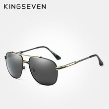 Carica l&#39;immagine nel visualizzatore di Gallery, KINGSEVEN occhiali da sole polarizzati classici di marca da uomo guida con montatura in lega occhiali da sole occhiali da uomo UV400 Gafas 