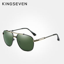 Carica l&#39;immagine nel visualizzatore di Gallery, KINGSEVEN occhiali da sole polarizzati classici di marca da uomo guida con montatura in lega occhiali da sole occhiali da uomo UV400 Gafas 