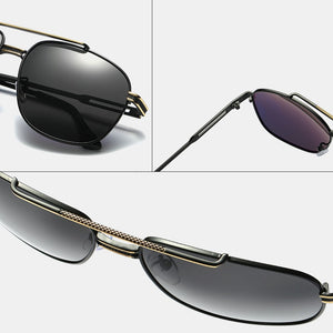 KINGSEVEN occhiali da sole polarizzati classici di marca da uomo guida con montatura in lega occhiali da sole occhiali da uomo UV400 Gafas 