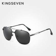 Carica l&#39;immagine nel visualizzatore di Gallery, KINGSEVEN occhiali da sole polarizzati classici di marca da uomo guida con montatura in lega occhiali da sole occhiali da uomo UV400 Gafas 