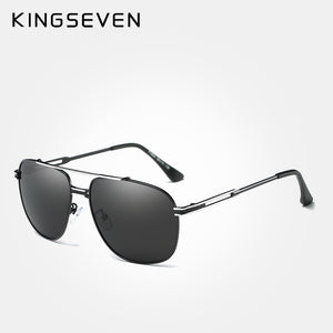KINGSEVEN occhiali da sole polarizzati classici di marca da uomo guida con montatura in lega occhiali da sole occhiali da uomo UV400 Gafas 