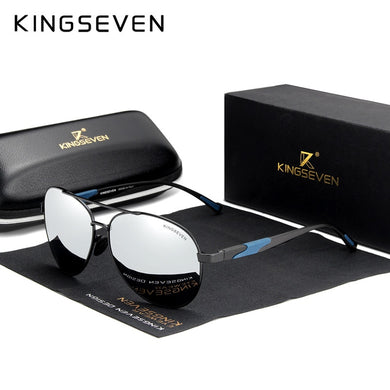 KINGSEVEN Brand Design Aluminum Men's Sunglasses Polarized High Definition Lens Driving Mirror Sun glasses Women Gafas De Sol