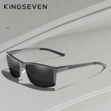 Load image into Gallery viewer, KINGSEVEN Brand Design Aluminum Polarized Sunglasses Man Driving Shades Gray Square Sun Glasses For Men Unisex Male Oculos