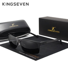 Load image into Gallery viewer, KINGSEVEN Brand Design Aluminum Polarized Sunglasses Man Driving Shades Gray Square Sun Glasses For Men Unisex Male Oculos