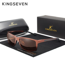 Load image into Gallery viewer, KINGSEVEN Brand Design Aluminum Polarized Sunglasses Man Driving Shades Gray Square Sun Glasses For Men Unisex Male Oculos