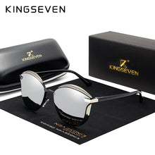Load image into Gallery viewer, KINGSEVEN Brand Design Cat Eye Sunglasses Women polarized  Alloy Frame+TR90 Sun Glasses  Retro Oculos De Sol Gafas