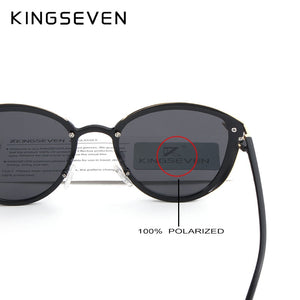 KINGSEVEN Brand Design Cat Eye Sunglasses Women polarized  Alloy Frame+TR90 Sun Glasses  Retro Oculos De Sol Gafas