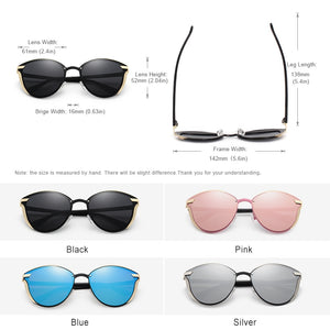 KINGSEVEN Brand Design Cat Eye Sunglasses Women polarized  Alloy Frame+TR90 Sun Glasses  Retro Oculos De Sol Gafas