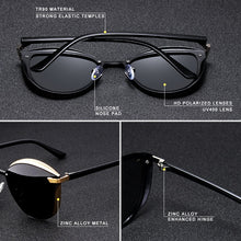 Load image into Gallery viewer, KINGSEVEN Brand Design Cat Eye Sunglasses Women polarized  Alloy Frame+TR90 Sun Glasses  Retro Oculos De Sol Gafas