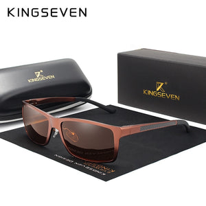 KINGSEVEN Brand Design Aluminum Magnesium Sunglasses Men Polarized Driving Eyewear For Men UV400 Oculos N7021