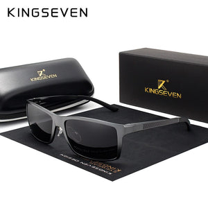 KINGSEVEN Brand Design Aluminum Magnesium Sunglasses Men Polarized Driving Eyewear For Men UV400 Oculos N7021