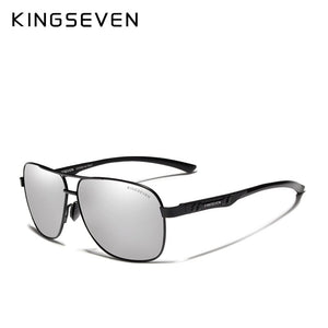 KINGSEVEN Brand Design Polarized Aluminum Sunglasses Male Driving Blue Mirror Sun glasses for Men Goggles Eyewear Gafas De Sol
