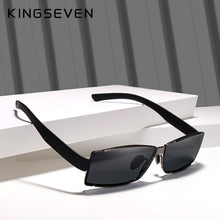 Load image into Gallery viewer, KINGSEVEN Brand Design Rimless Polarized Sunglasses Men Driver Shades Male Sun Glasses For Men Rectangle UV400 Oculo