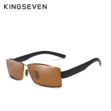 Load image into Gallery viewer, KINGSEVEN Brand Design Rimless Polarized Sunglasses Men Driver Shades Male Sun Glasses For Men Rectangle UV400 Oculo