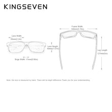 Load image into Gallery viewer, KINGSEVEN Brand Design TR90+Walnut Wood Handmade Sunglasses Men Polarized Eyewear Accessories Sun Glasses Reinforced Hinge