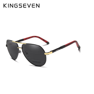 KINGSEVEN Brand Men's Aluminum Magnesium Sun Glasses Polarized UV400 Sun Glasses oculos Male Eyewear Sunglasses For Men N725