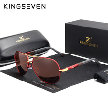 Load image into Gallery viewer, KINGSEVEN Brand Men's Aluminum Magnesium Sun Glasses Polarized UV400 Sun Glasses oculos Male Eyewear Sunglasses For Men N725