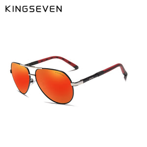 KINGSEVEN Brand Men's Aluminum Magnesium Sun Glasses Polarized UV400 Sun Glasses oculos Male Eyewear Sunglasses For Men N725