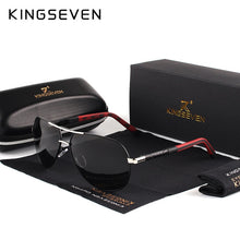 Load image into Gallery viewer, KINGSEVEN Brand Men's Aluminum Magnesium Sun Glasses Polarized UV400 Sun Glasses oculos Male Eyewear Sunglasses For Men N725