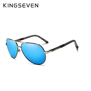 KINGSEVEN Brand Men's Aluminum Magnesium Sun Glasses Polarized UV400 Sun Glasses oculos Male Eyewear Sunglasses For Men N725