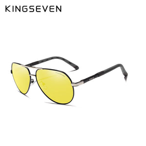 KINGSEVEN Brand Men's Aluminum Magnesium Sun Glasses Polarized UV400 Sun Glasses oculos Male Eyewear Sunglasses For Men N725