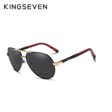 Load image into Gallery viewer, KINGSEVEN Brand Men&#39;s Aluminum Magnesium Sun Glasses Polarized UV400 Sun Glasses oculos Male Eyewear Sunglasses For Men N725