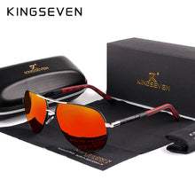 Load image into Gallery viewer, KINGSEVEN Brand Men's Aluminum Magnesium Sun Glasses Polarized UV400 Sun Glasses oculos Male Eyewear Sunglasses For Men N725
