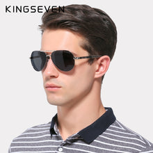 Load image into Gallery viewer, KINGSEVEN Brand Men's Aluminum Magnesium Sun Glasses Polarized UV400 Sun Glasses oculos Male Eyewear Sunglasses For Men N725