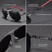 Load image into Gallery viewer, KINGSEVEN Brand Men's Aluminum Magnesium Sun Glasses Polarized UV400 Sun Glasses oculos Male Eyewear Sunglasses For Men N725