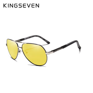 KINGSEVEN Brand Men's Aluminum Magnesium Sun Glasses Polarized UV400 Sun Glasses oculos Male Eyewear Sunglasses For Men N725
