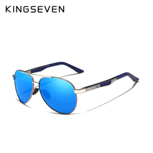 KINGSEVEN Brand Men's Vintage Square Sunglasses Polarized UV400 Lens Eyewear Accessories Male Sun Glasses For Men Zonnebril 7720