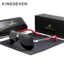 Load image into Gallery viewer, KINGSEVEN Brand Men&#39;s Vintage Square Sunglasses Polarized UV400 Lens Eyewear Accessories Male Sun Glasses For Men Zonnebril 7720
