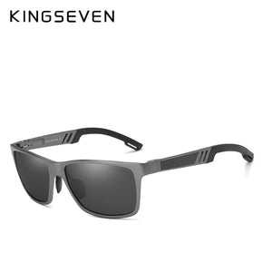 KINGSEVEN Brand Polarized Sunglasses Men Unisex Metal Frame Driving Glasses Women Retro Sun Glasses Gafas