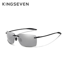 Carica l'immagine nel visualizzatore di Gallery, KINGSEVEN Brand Polarized Sunglasses Men  Rimless Lens Driving Square Sun Glasses Male Women TR90 Goggle Zonnebril