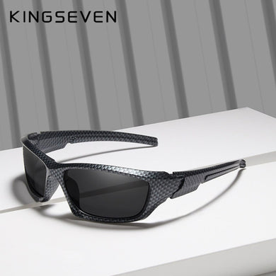 KINGSEVEN Brand Polarized Sunglasses Men Goggles Carbon Fiber Frame TR90 Material Fishing Driving Eyewear Sun Glasses Oculos