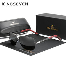 Carica l&#39;immagine nel visualizzatore di Gallery, KINGSEVEN Brand Polarized Sunglasses Men Sun Glasses Fishing Square Driving Eyewear Goggles Shades With Accessories