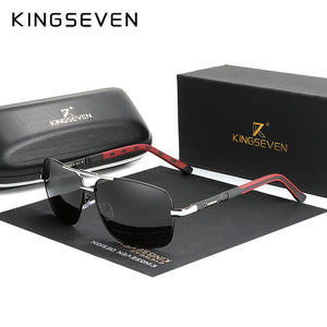 KINGSEVEN Brand Polarized Sunglasses Men Sun Glasses Fishing Square Driving Eyewear Goggles Shades With Accessories
